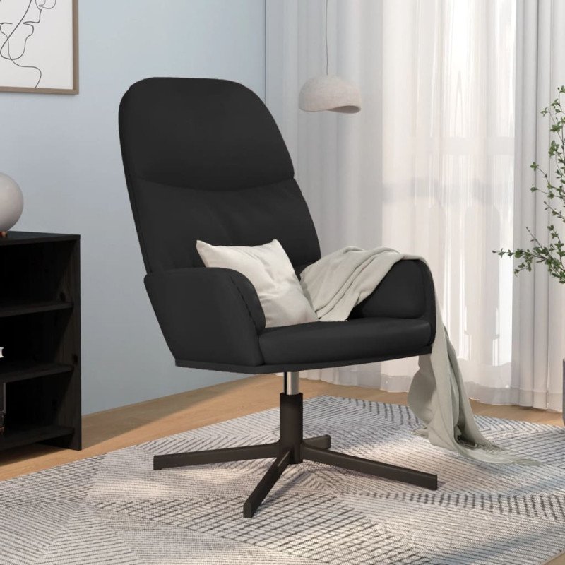 vidaXL Relaxačné kreslo čierne umelá koža