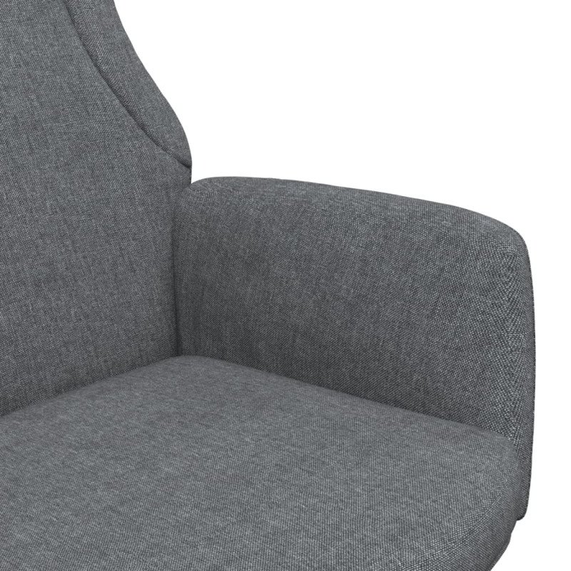 vidaXL Relaxačné kreslo tmavosivé látkové