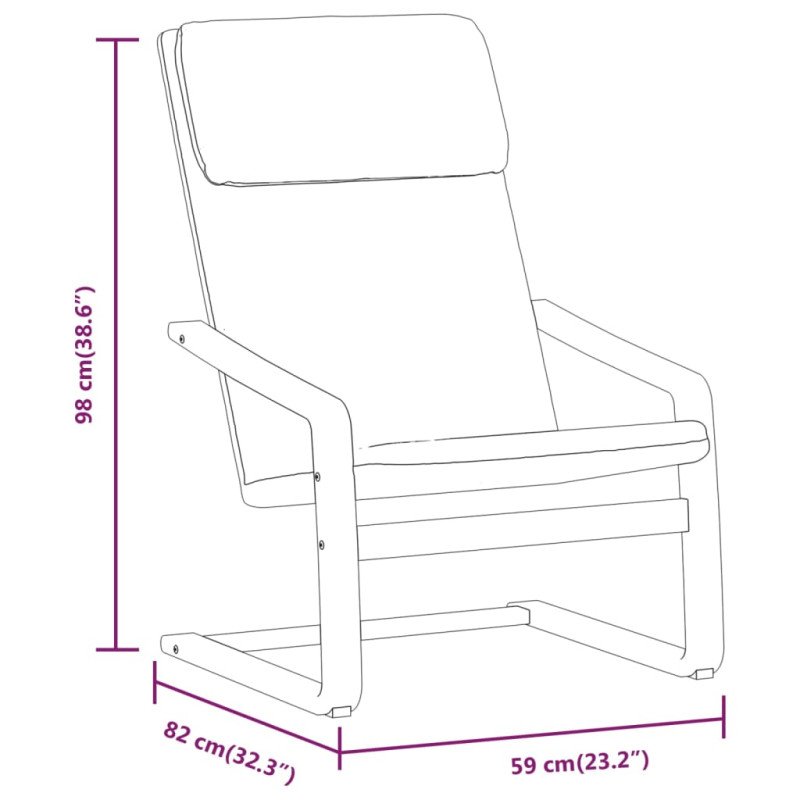 vidaXL Relaxačné kreslo s podnožkou čierne látka