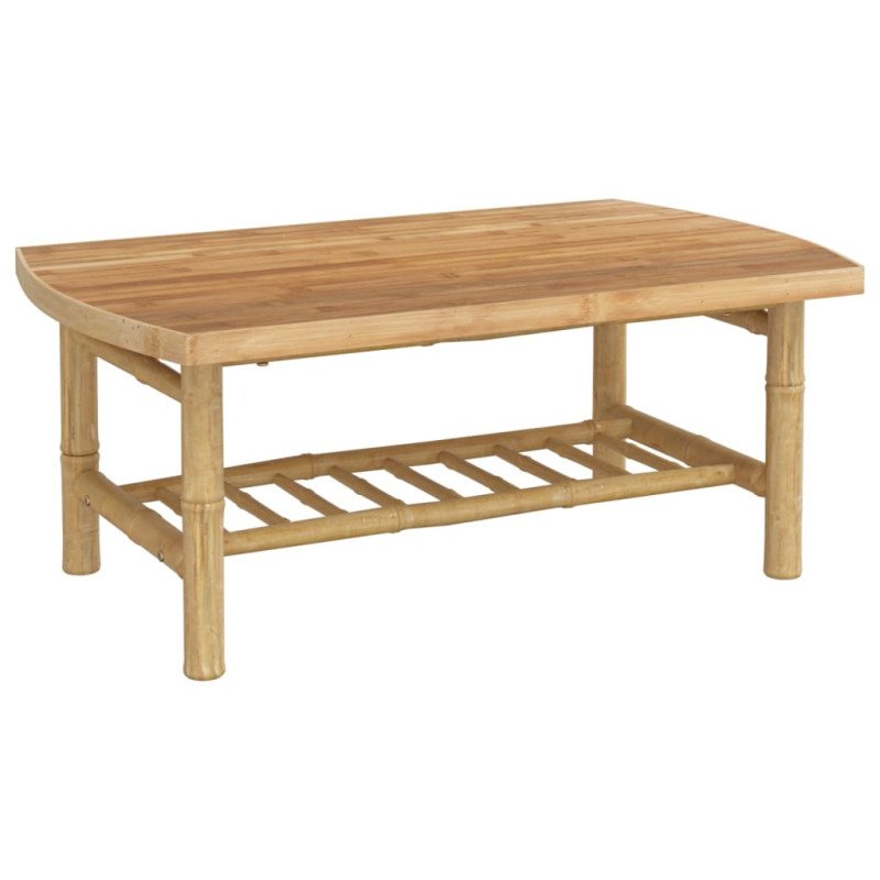vidaXL Záhradný konferenčný stolík 90x55x37 cm bambus