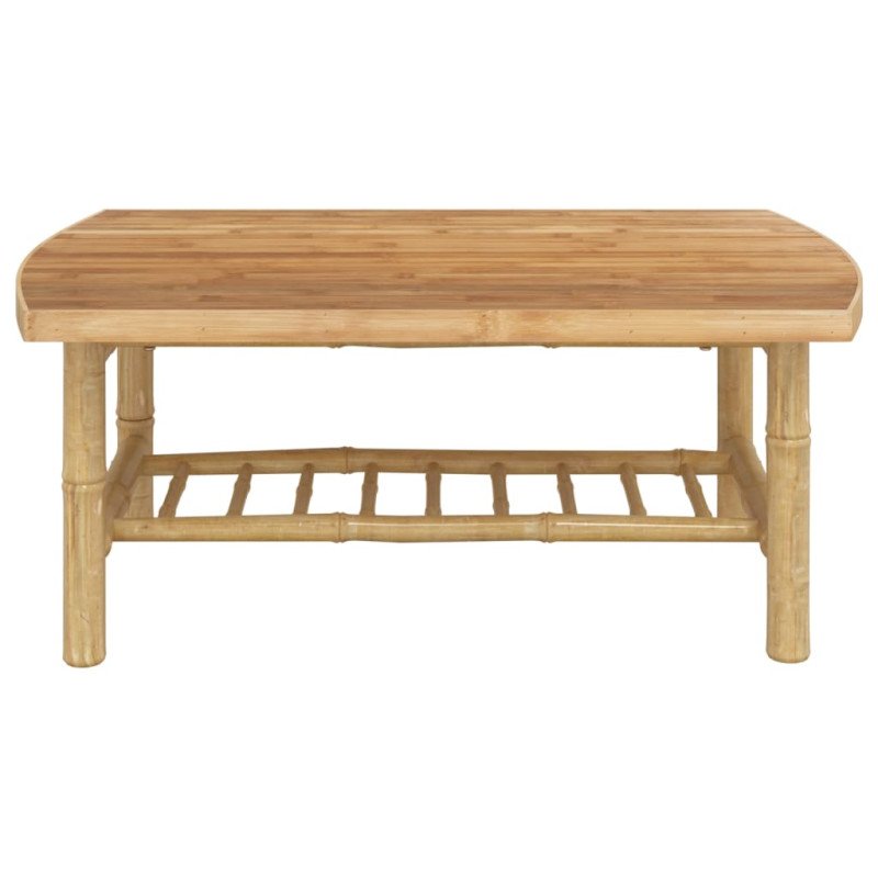 vidaXL Záhradný konferenčný stolík 90x55x37 cm bambus
