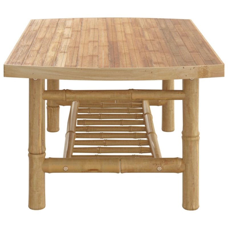 vidaXL Záhradný konferenčný stolík 90x55x37 cm bambus