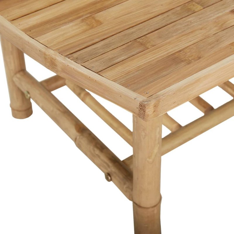 vidaXL Záhradný konferenčný stolík 90x55x37 cm bambus