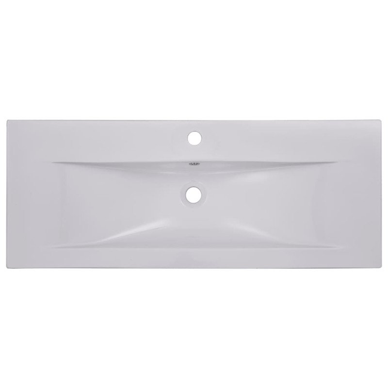 vidaXL Vstavané umývadlo 101x39,5x18,5 cm, keramika, biele