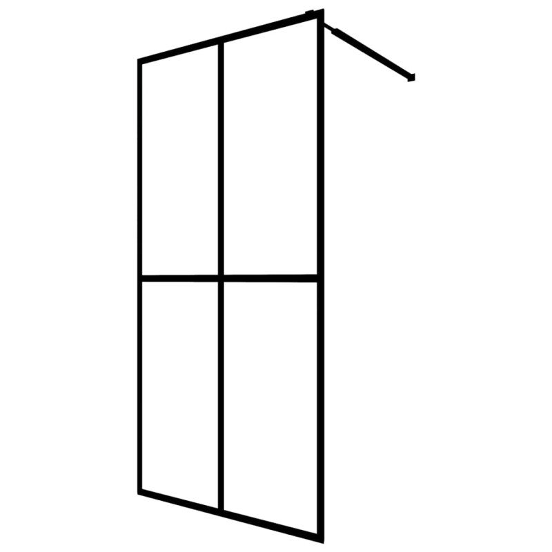 vidaXL Sprchová zástena walk-in, matné tvrdené sklo 118x190 cm