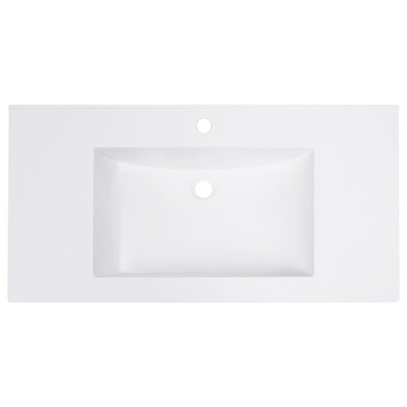 vidaXL Vstavané umývadlo 800x460x130 mm, SMC, biele