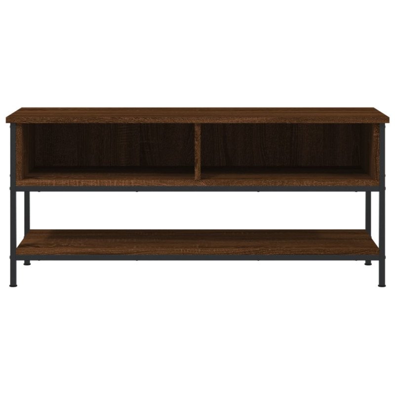 vidaXL TV skrinka hnedý dub 100x35x45 cm kompozitné drevo