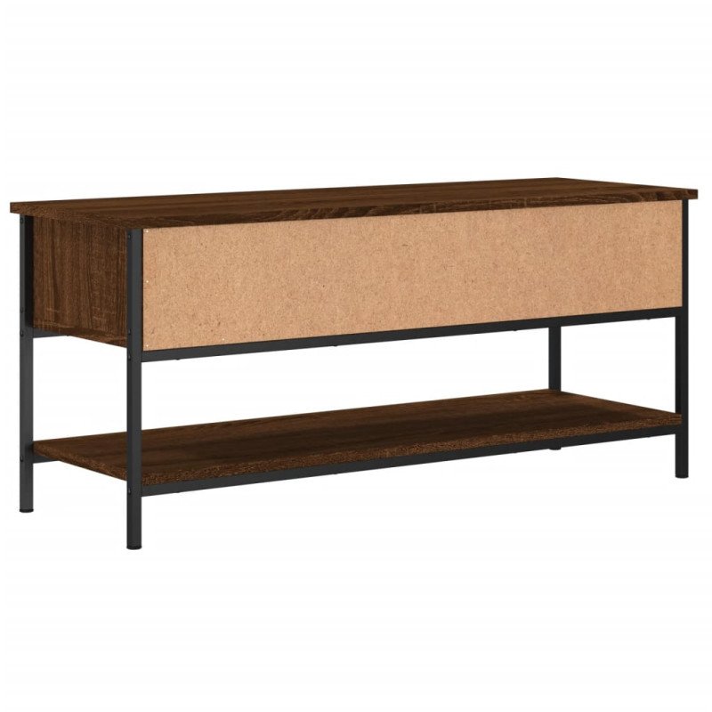 vidaXL TV skrinka hnedý dub 100x35x45 cm kompozitné drevo