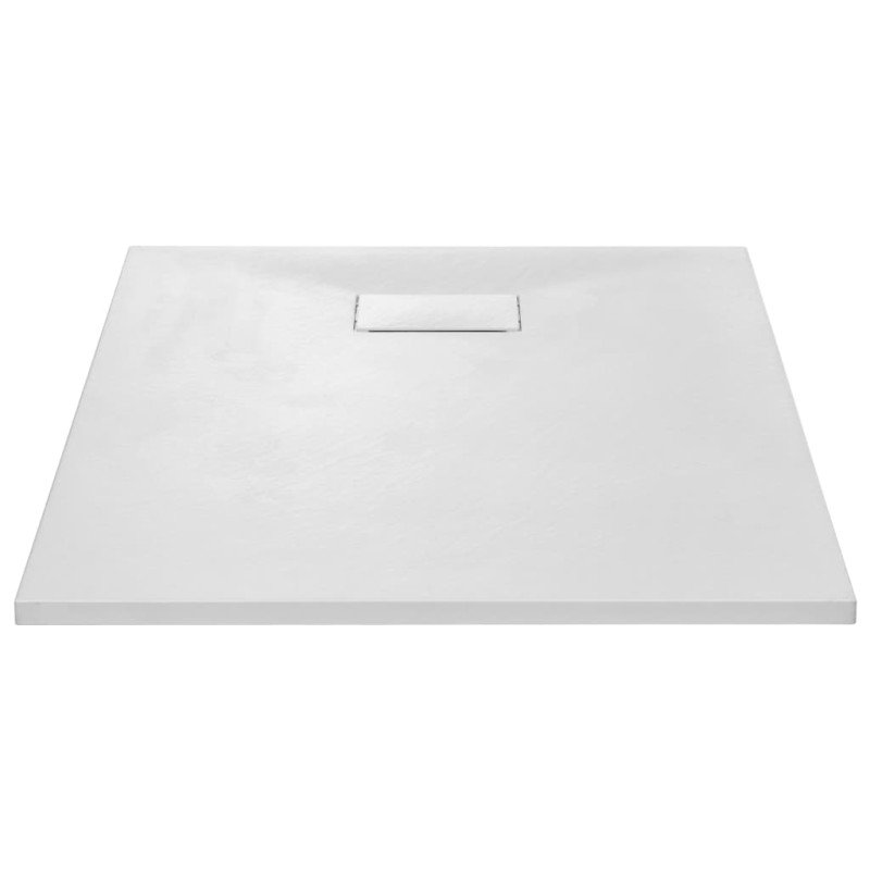 vidaXL Sprchová vanička, SMC, biela 100x80 cm