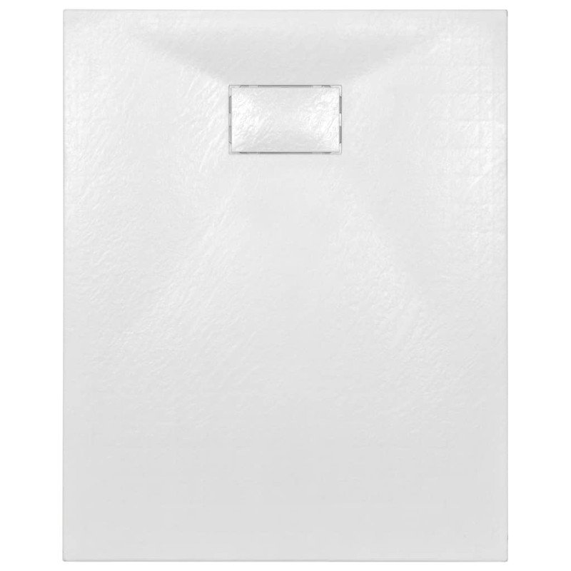 vidaXL Sprchová vanička, SMC, biela 100x80 cm