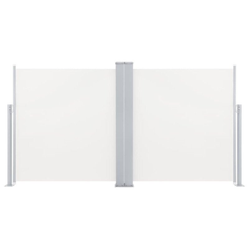 vidaXL Zaťahovacia bočná markíza, krémová 120x600 cm 