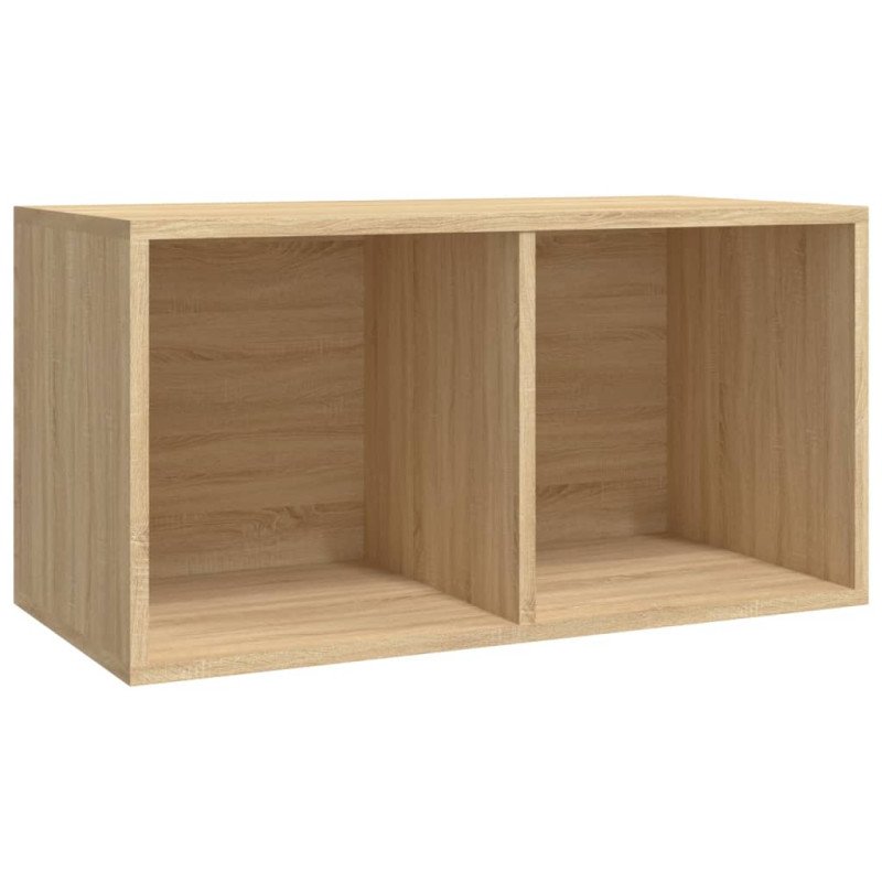 vidaXL Úložný box na vinyly, dub sonoma 71x34x36 cm, kompozitné drevo