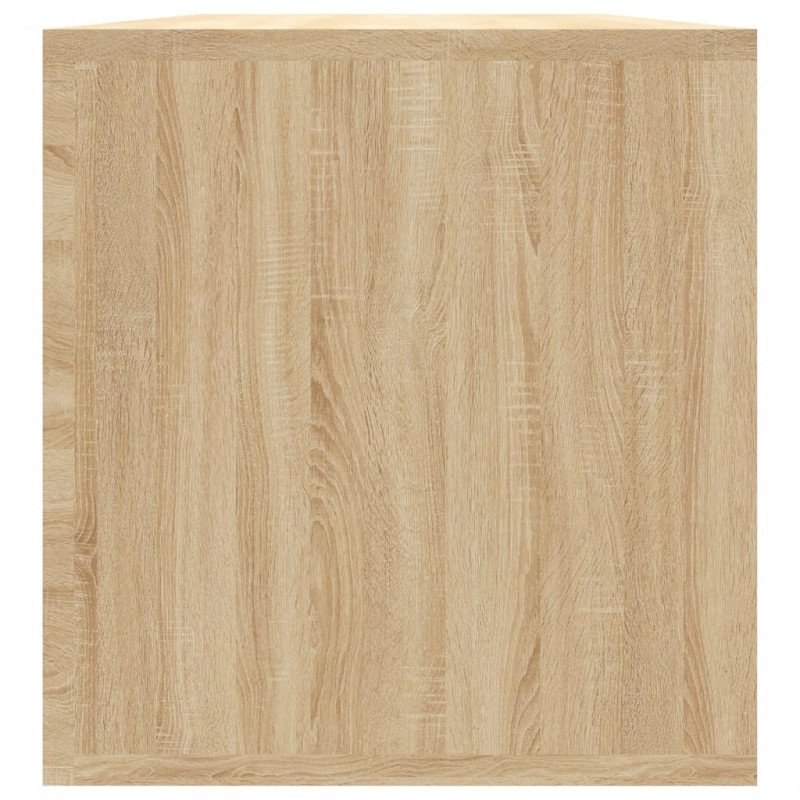 vidaXL Úložný box na vinyly, dub sonoma 71x34x36 cm, kompozitné drevo