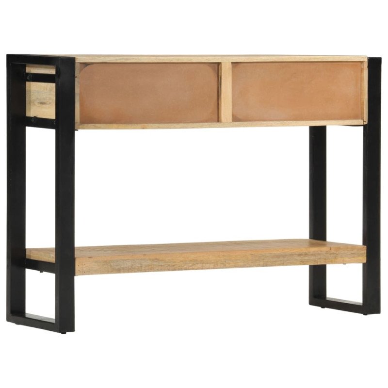 vidaXL Konzolový stolík 110x30x76 cm masívne hrubé mangovníkové drevo