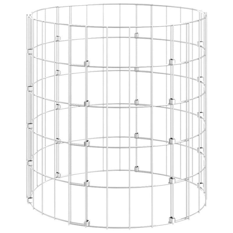 vidaXL Záhradný kompostér Ø50x50 cm pozinkovaná oceľ