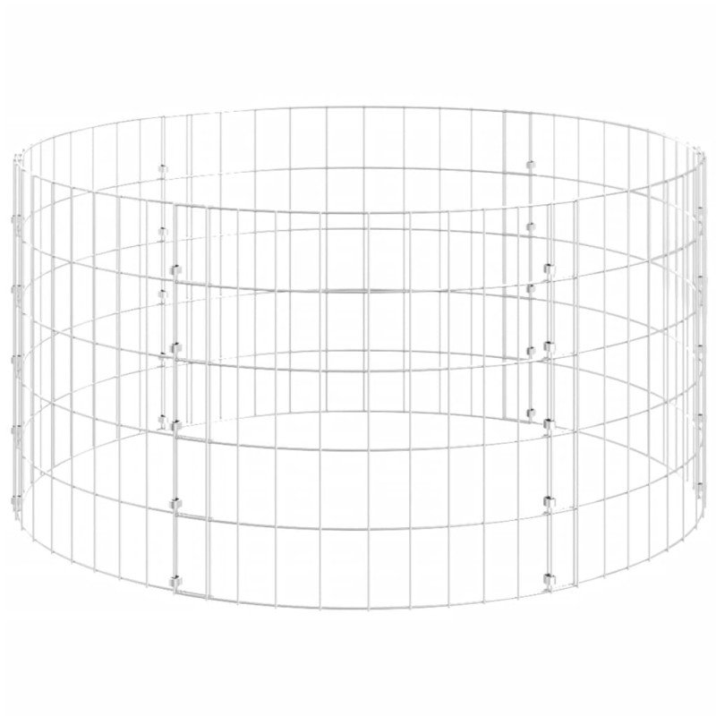 vidaXL Záhradný kompostér Ø100x50 cm pozinkovaná oceľ