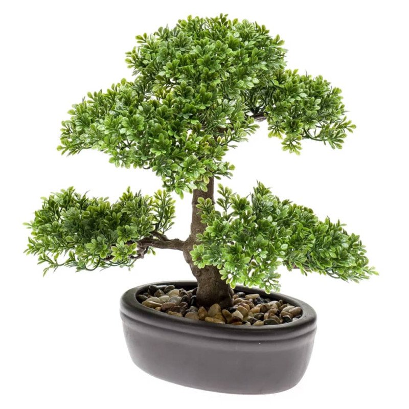 Emerald Umelý fikus v tvare mini bonsaja, zelený 32 cm 420002  