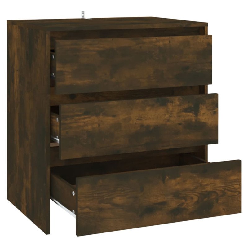 vidaXL Komoda dymový dub 70x41x75 cm drevotrieska