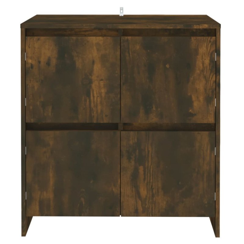vidaXL Komody 2 ks údený sonoma 70x41x75 cm drevotrieska