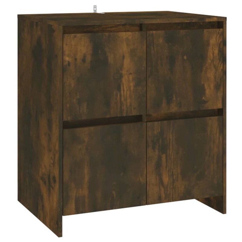 vidaXL Komody 2 ks údený sonoma 70x41x75 cm drevotrieska