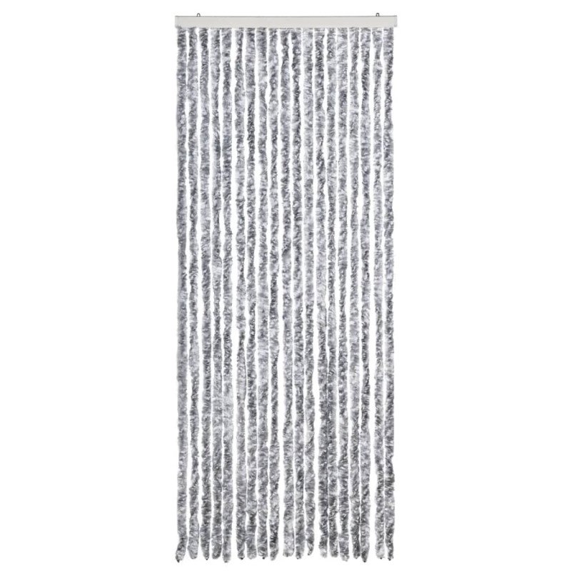 vidaXL Záves proti hmyzu, biely a sivý 56x200 cm, ženilka