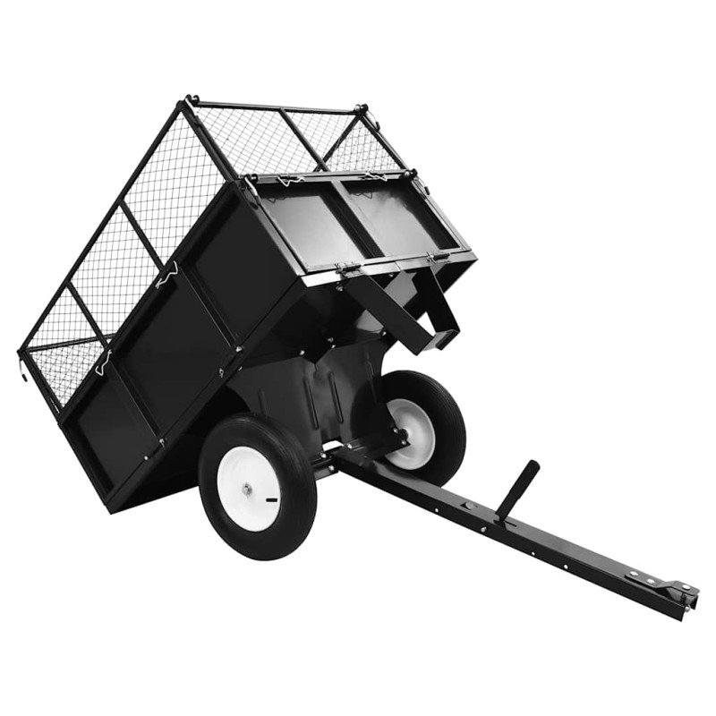 vidaXL Vyklápací prívesný vozík na kosačku, nosnosť 300 kg