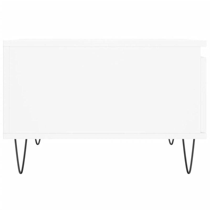 vidaXL Konferenčný stolík biely 55x55x36,5 cm spracované drevo