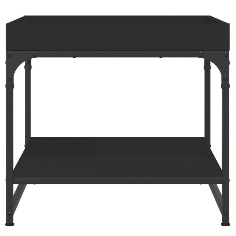 vidaXL Konferenčný stolík čierny 49,5x49,5x45 cm kompozitné drevo