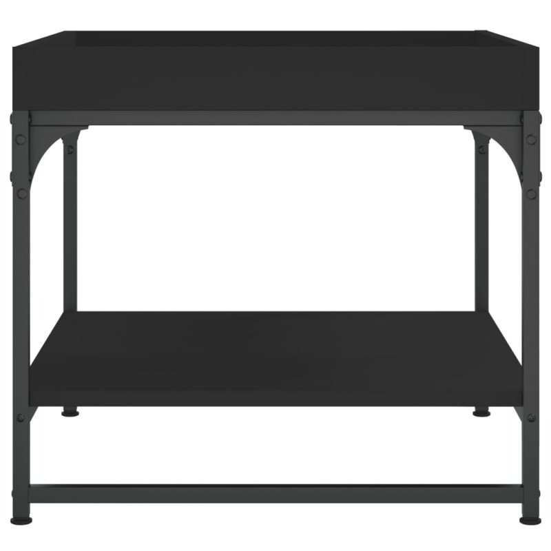 vidaXL Konferenčný stolík čierny 49,5x49,5x45 cm kompozitné drevo