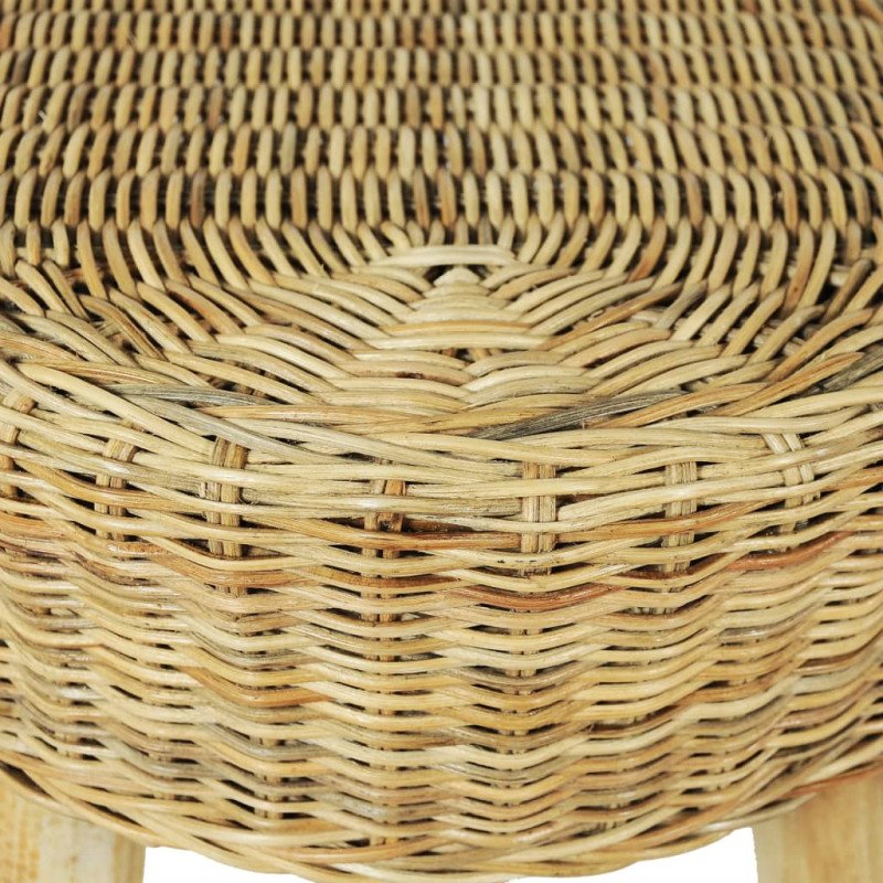 vidaXL Lavička do haly, 110x35x45 cm, prírodná farba, ratanová