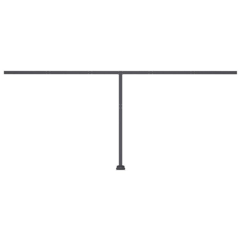 vidaXL Automatická markíza, LED a senzor vetra 600x350 cm, antracitová
