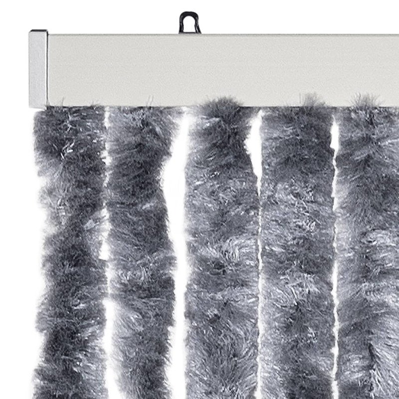 vidaXL Záves proti hmyzu, strieborný 90x200 cm, ženilka