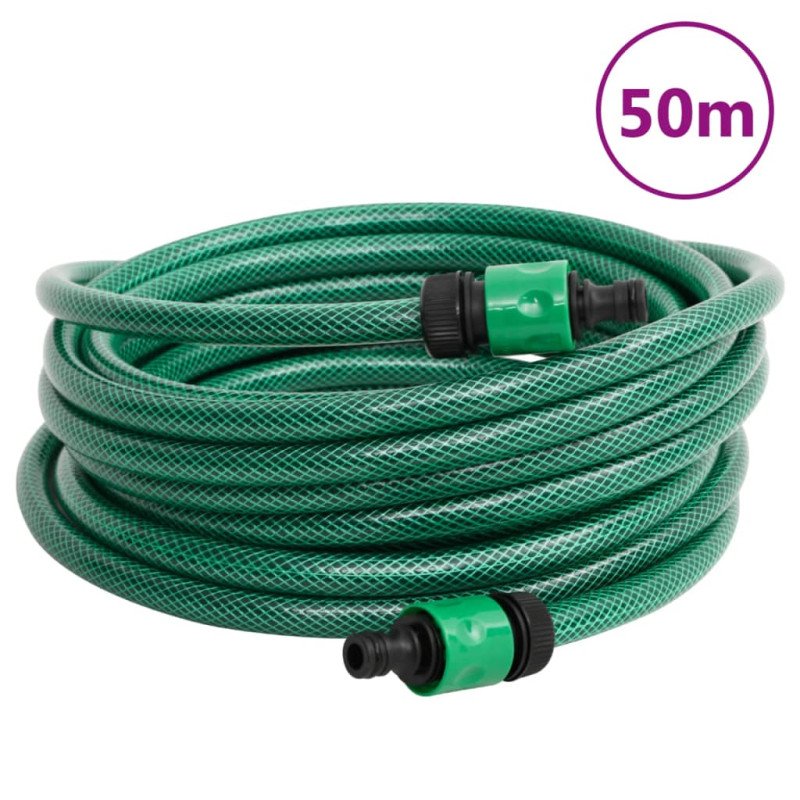 vidaXL Záhradná hadica zelená 50 m PVC