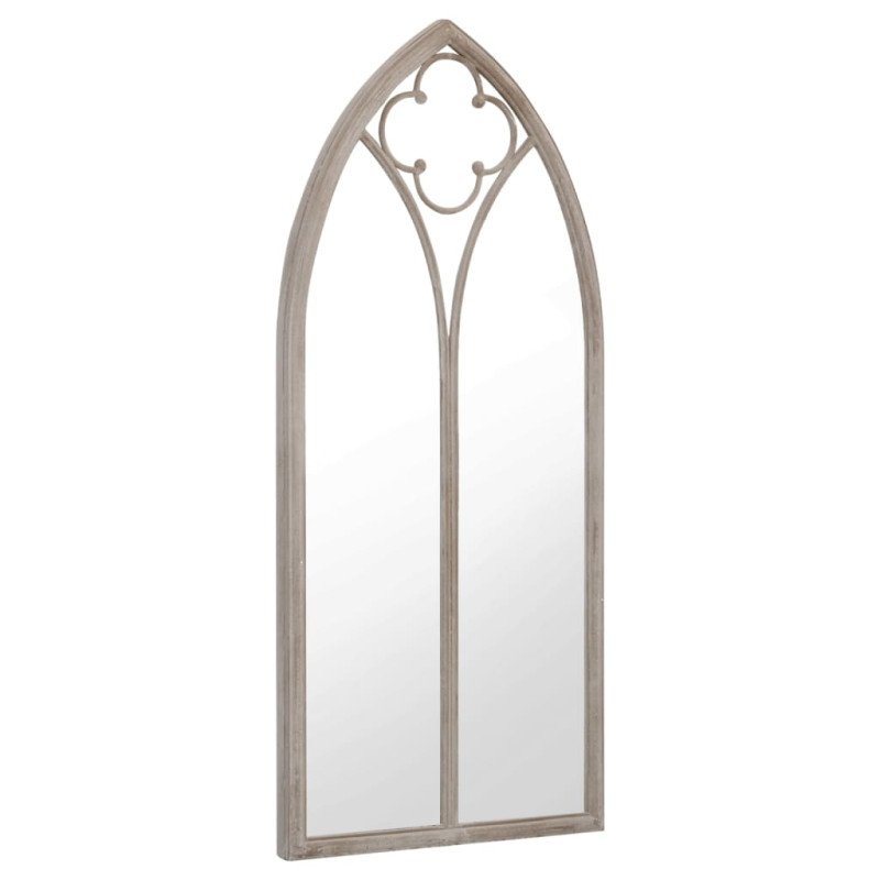 vidaXL Záhradné zrkadlo pieskové 100x45 cm exteriérové železo