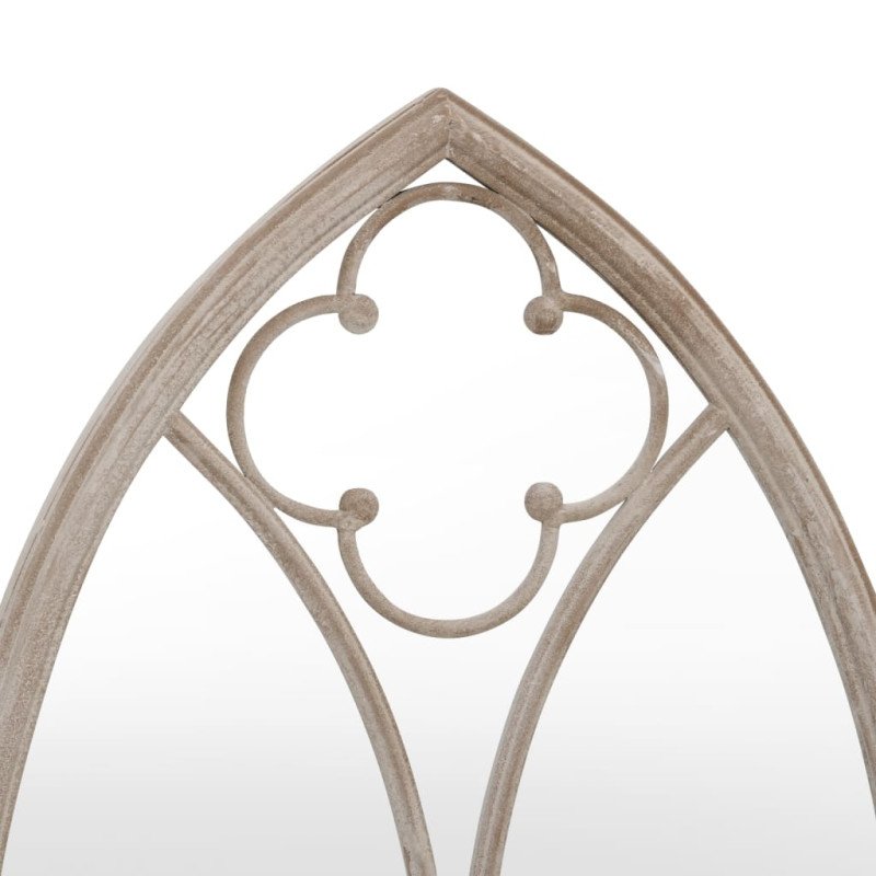 vidaXL Záhradné zrkadlo pieskové 100x45 cm exteriérové železo
