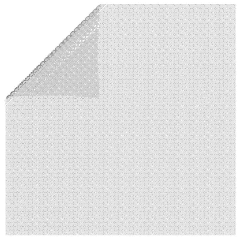 vidaXL Plávajúca solárna bazénová fólia z PE 732x366 cm sivá