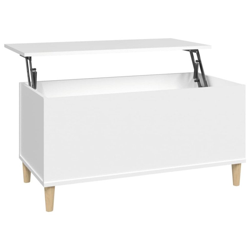 vidaXL Konferenčný stolík biely 90x44,5x45 cm spracované drevo
