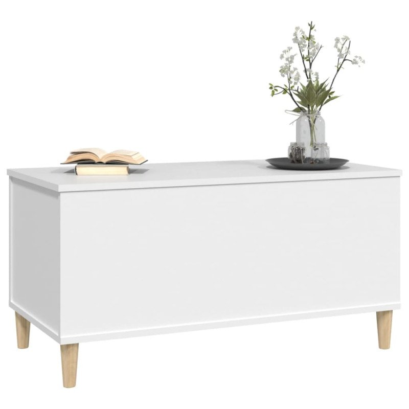 vidaXL Konferenčný stolík biely 90x44,5x45 cm spracované drevo