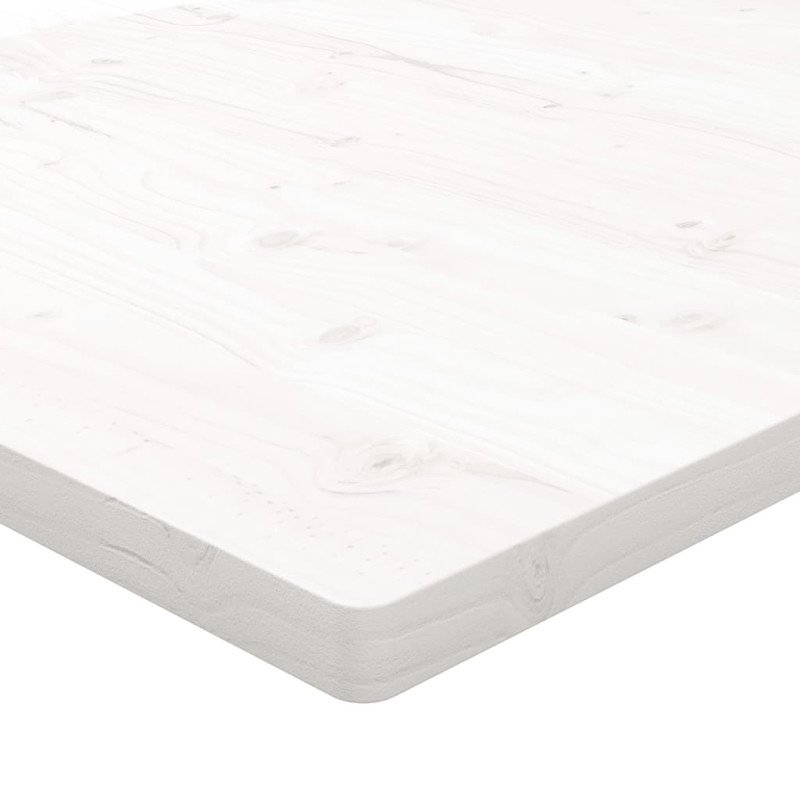 vidaXL Stolová doska, biela 110x55x2,5 cm, borovicový masív