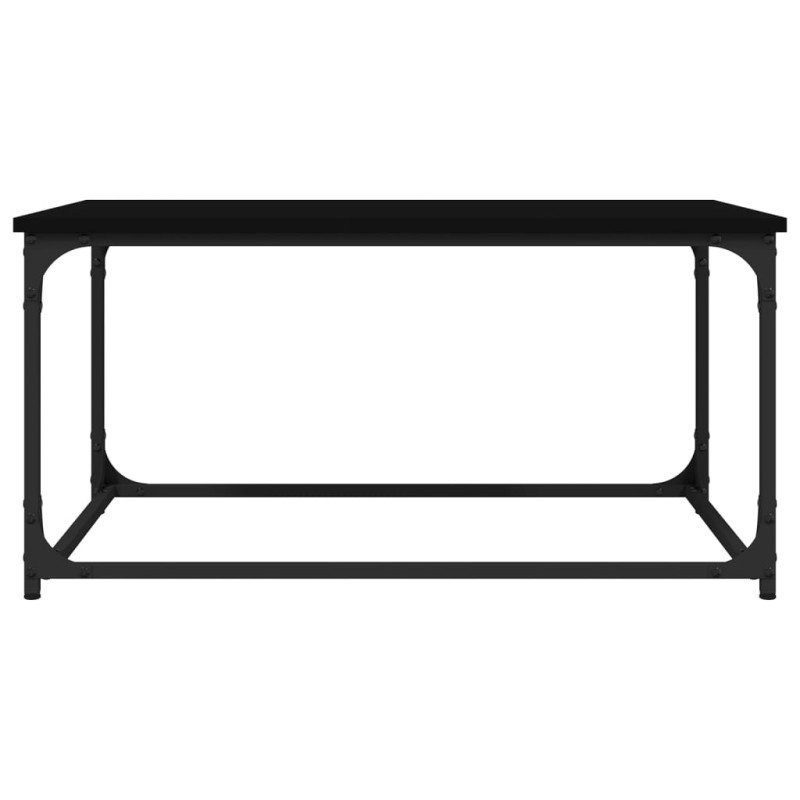 vidaXL Konferenčný stolík čierny 80x50x40 cm spracované drevo a železo