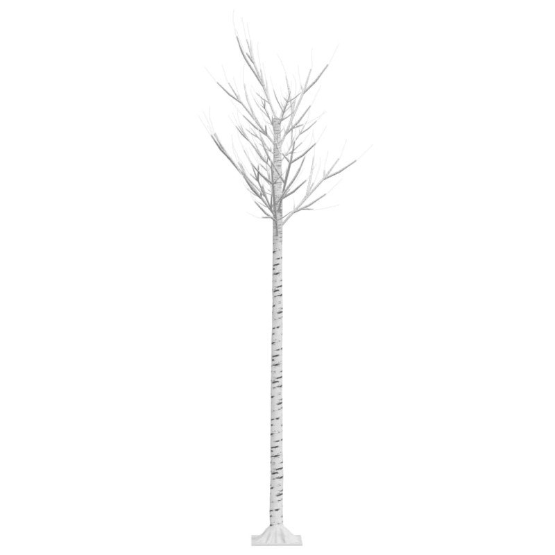 vidaXL Vianočný stromček/vŕba 200 LED 2,2 m studená biela dovnútra/von