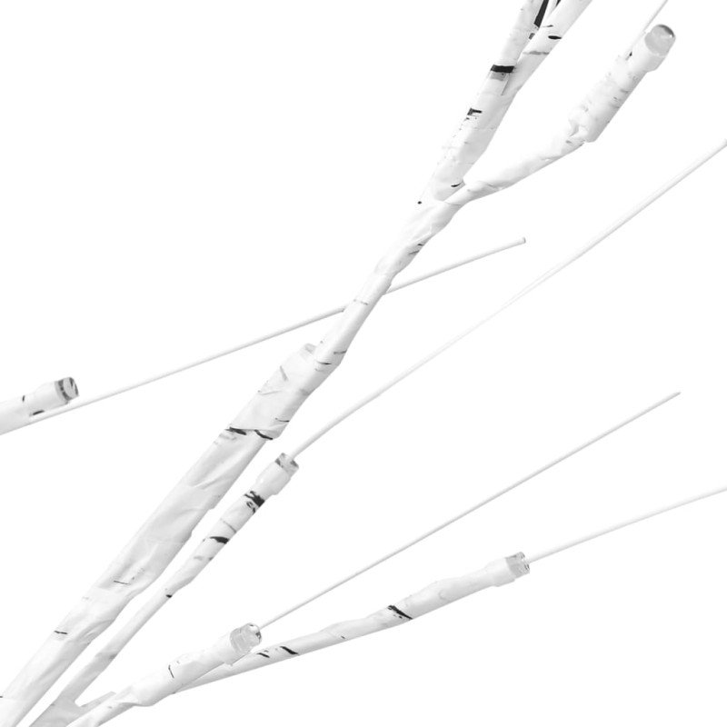 vidaXL Vianočný stromček/vŕba 200 LED 2,2 m studená biela dovnútra/von