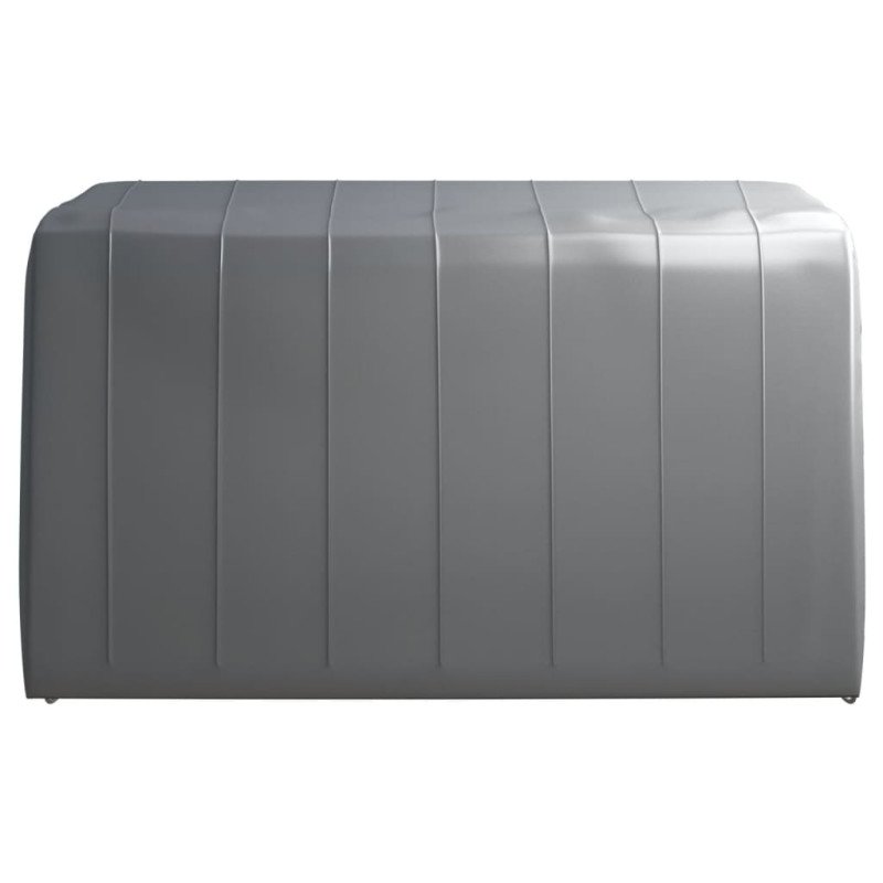 vidaXL Úložný stan 370x370 cm oceľový sivý