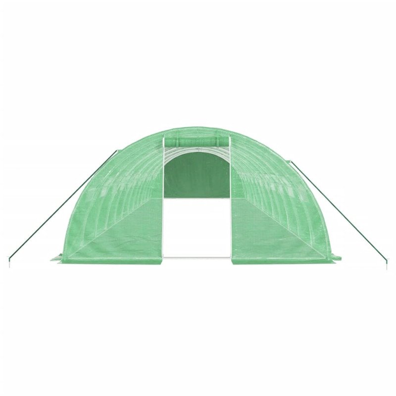 vidaXL Fóliovník s oceľovým rámom zelený 48 m² 12x4x2 m
