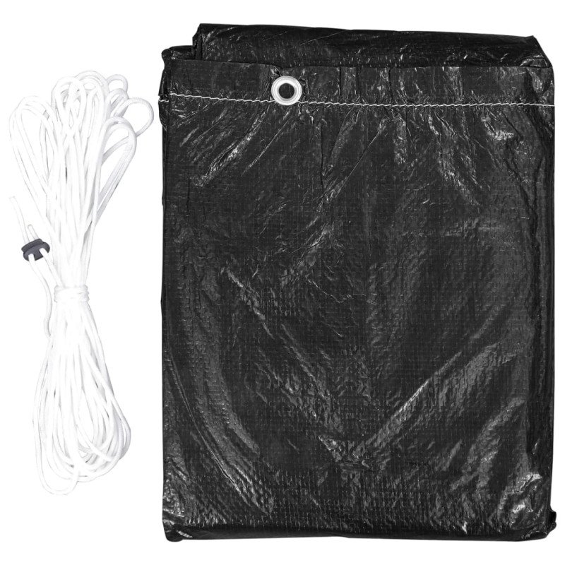 vidaXL Ochranné obaly na záhradný nábytok 2 ks 250x250x70 cm 12 očiek
