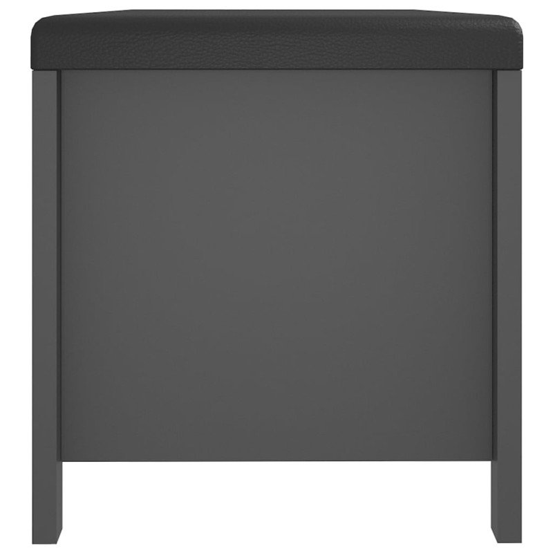 vidaXL Úložný box s vankúšom sivá 105x40x45 cm drevotrieska 