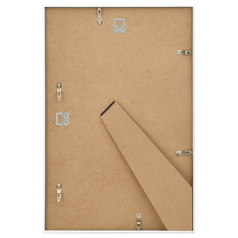 vidaXL Fotorámiky na stenu alebo stôl 3 ks biela 21x29,7 cm MDF
