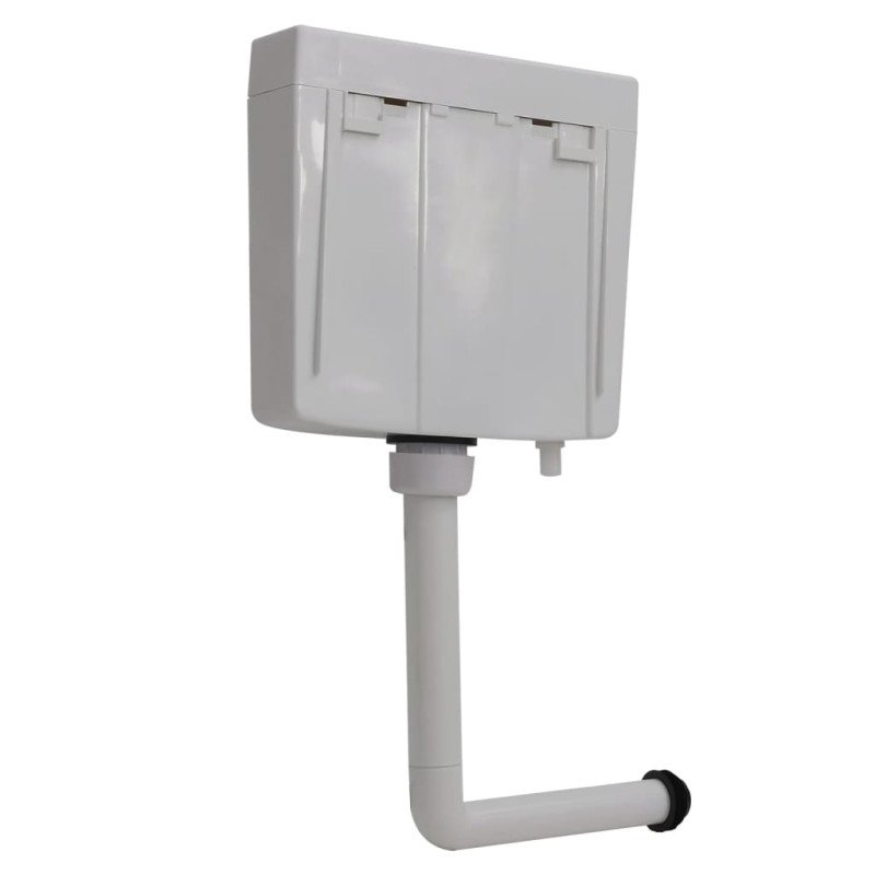 vidaXL WC nádržka so spodným prívodom vody 3/6 l, sivá