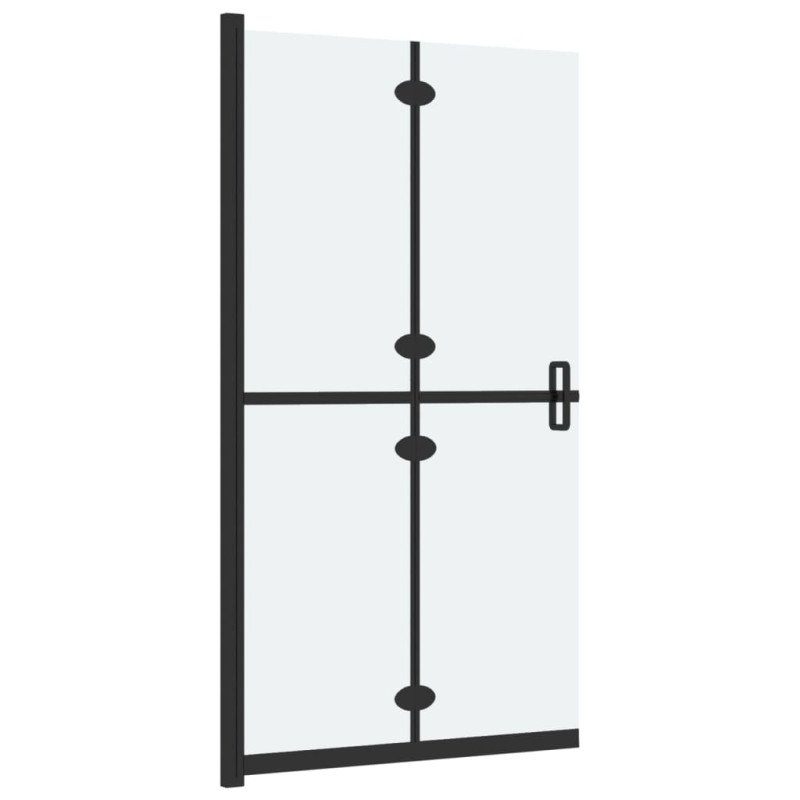vidaXL Skladacia sprchová zástena nepriehľadné ESG sklo 80x190 cm