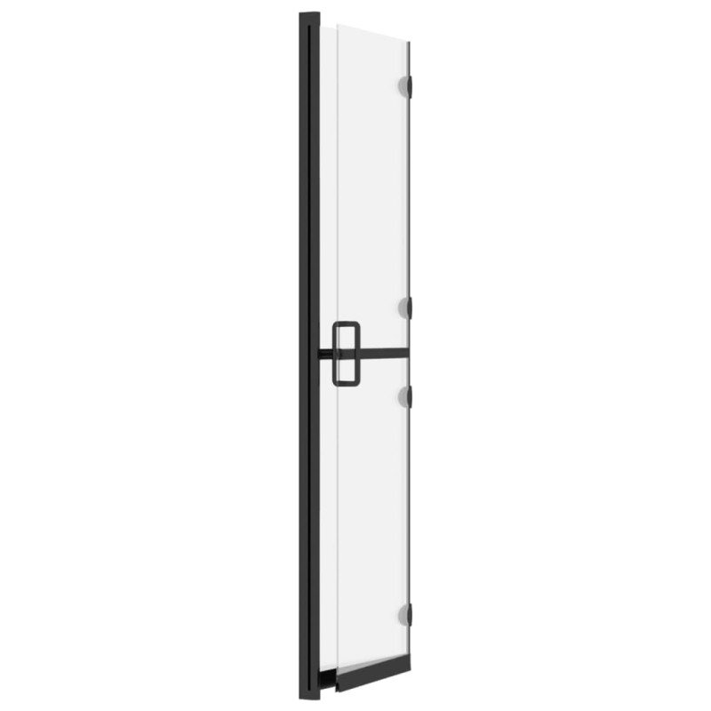 vidaXL Skladacia sprchová zástena nepriehľadné ESG sklo 80x190 cm